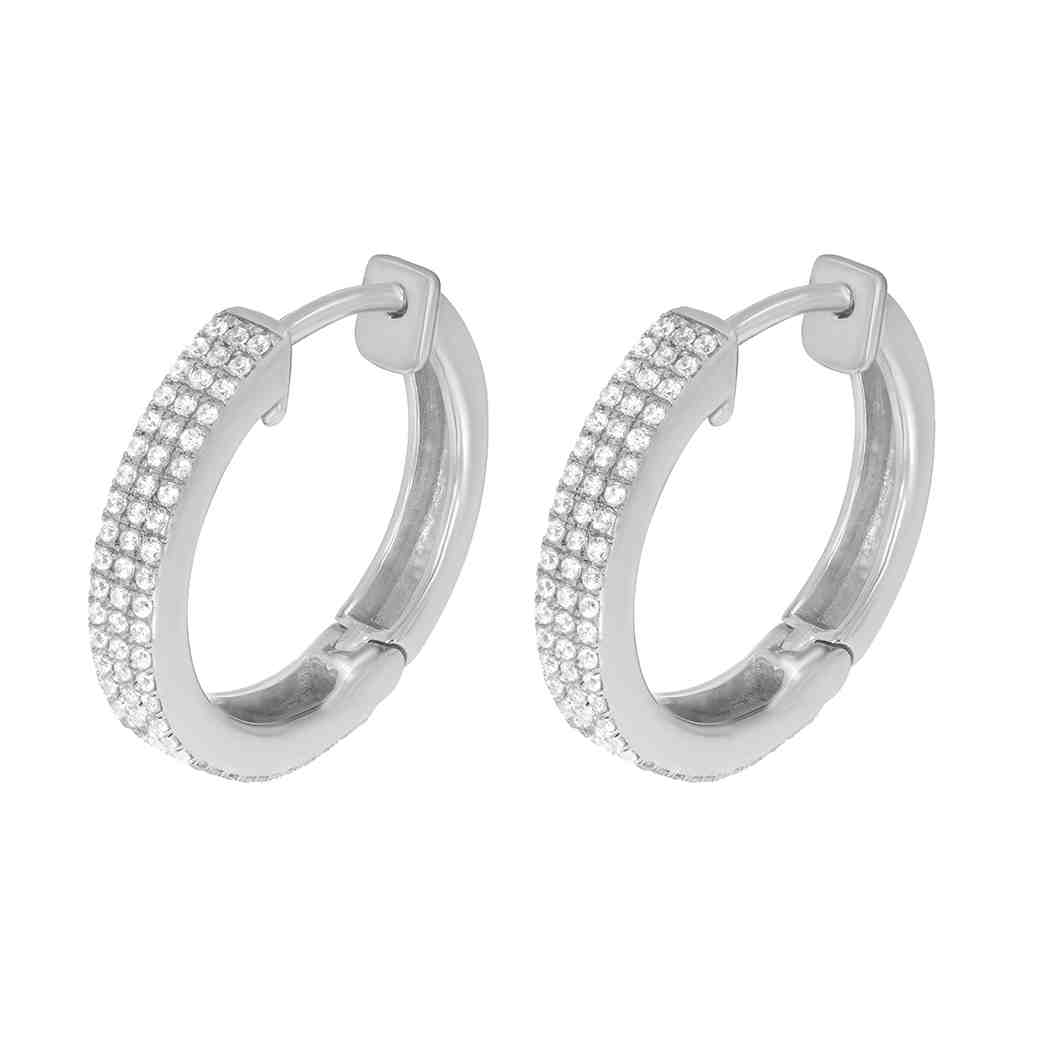 Huggie Hoop Diamond Earrings ER21582A
